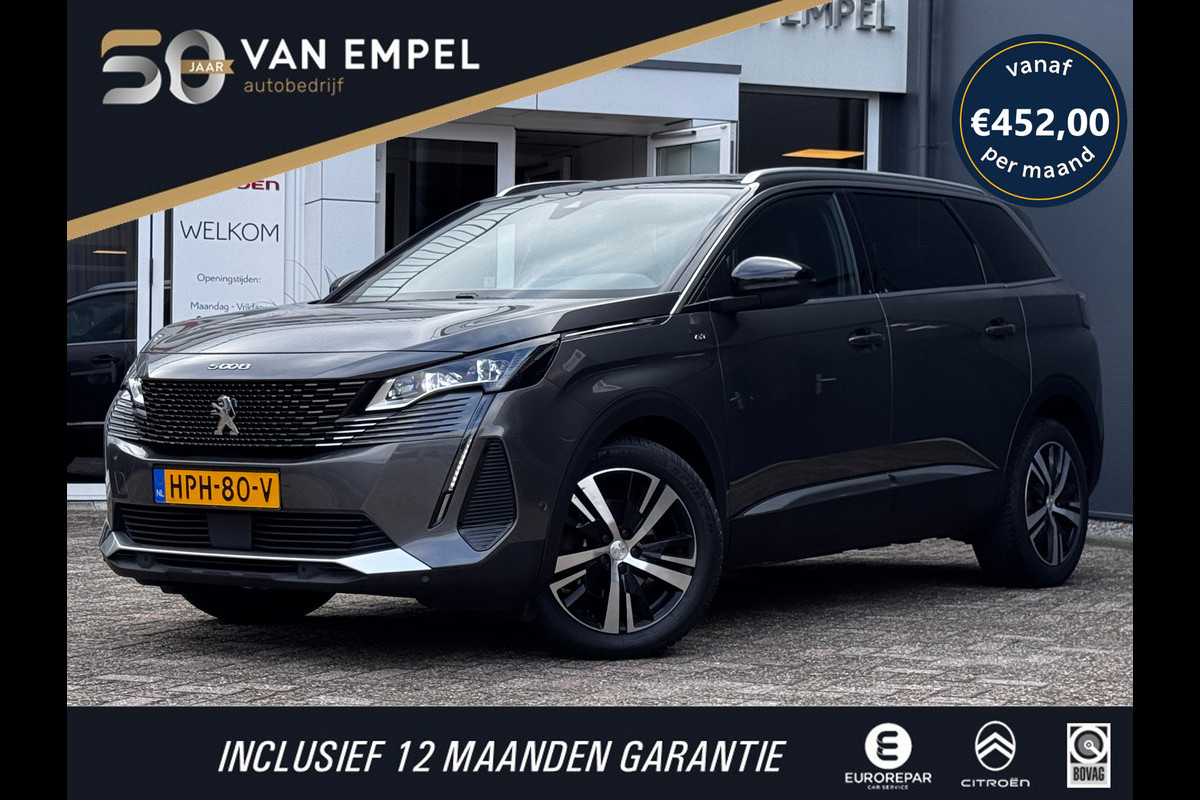 Peugeot 5008 PT180 pk GT Automaat 7P. | Trekhaak | Camera | Elek. Achterklep | Adaptive Cruise