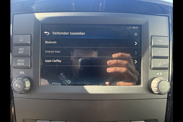 Mercedes-Benz Vito 119 1.9 CDI L2H1 190pk Automaat LED Dubbele Schuif Cruise control Climate control Trekhaak Carplay Parkeersensoren v+a