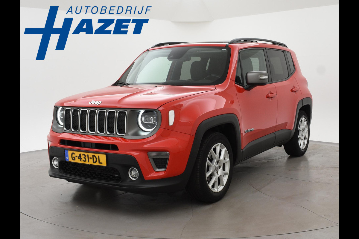 Jeep Renegade 1.0T LIMITED + PANORAMA | TREKHAAK | LEDER | ADAPTIVE CRUISE | STOEL/STUURVERW. | LED