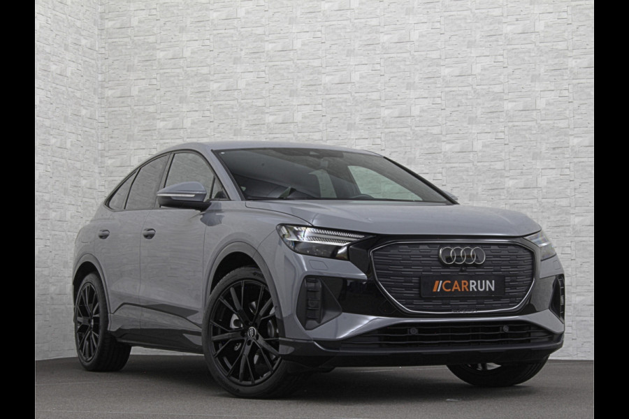 Audi Q4 Sportback e-tron 40 S-Line 77 kWh | Sportstoelen | SOH 98,5 % | H-Leder | ACC | Lane ass. | Virtual + | Black-Optic | Stoelverwarming | 5x Q4 OP VOORRAAD! | Camera | Matrix-Led | Getint Glas | Zwarte Hemelbekleding | MMi+ | 3-Zone Clima | Bovag Garantie |