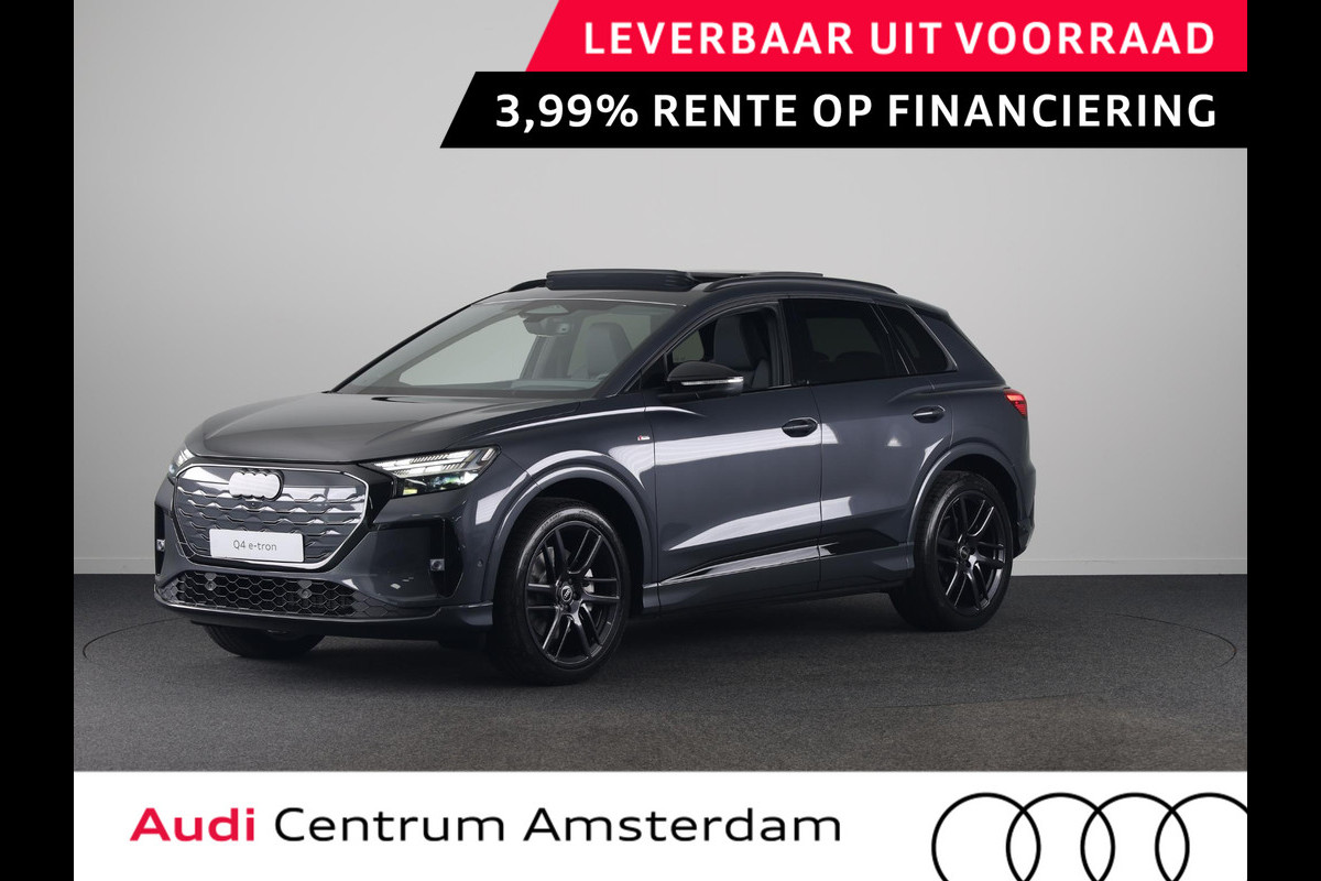 Audi Q4 e-tron S edition Quattro 82KWh 340 pk | Techniekpakket Pro | elektrische stoelen | Glazen panoramadak | head-up display  |