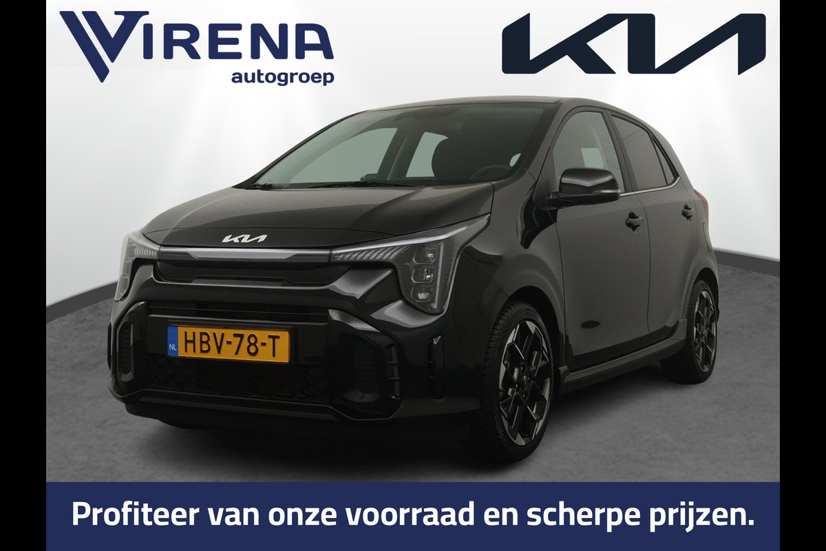 Kia Picanto 1.0 DPI GT-Line - Climate Control - Cruise Control - Navigatie - Apple Carplay / Android Auto - Lederen bekleding - Fabrieksgarantie tot 01-2032