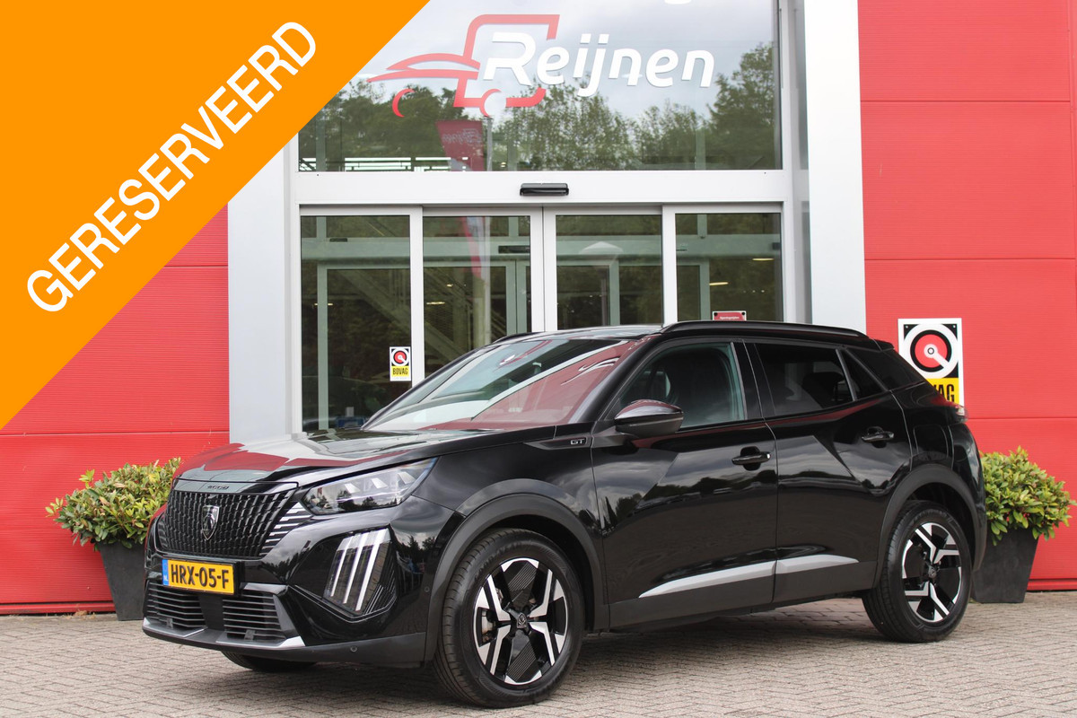 Peugeot 2008 1.2 Hybrid 145PK AUTOMAAT GT PACK | ELEKTRISCH BEDIENBARE BESTUURDERSSTOEL | NAVIGATIE | FULL LED KOPLAMPEN | DRAADLOZE APPLE CARPLAY/ANDROID AUTO | ADAPTIVE CRUISE CONTROL | CAMERA VOOR + ACHTER | CLIMATE CONTROL | LICHTMETALEN VELGEN 17" | KEYLESS ENTRY/START | DAB+ RADIO | ALCANTARA/LEDEREN BEKLEDING  | DODEHOEK DETECTIE | PARKEERSENSOREN VOOR + ACHTER | STOEL VERWARMING | DRAADLOZE TELEFOONLADER |