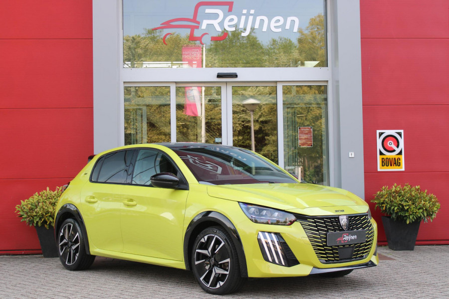 Peugeot 208 1.2 Hybrid 145PK AUTOMAAT GT | PANORAMA DAK | ADAPTIVE CRUISE CONTROL | KEYLESS ENTRY/START | LICHTMETALEN VELGEN 17" | ACHTERUITRIJ CAMERA | FULL LED KOPLAMPEN | PARKEERSENSOREN VOOR + ACHTER | DAB+ RADIO | NAVIGATIE | SFEER VERLICHTING |
