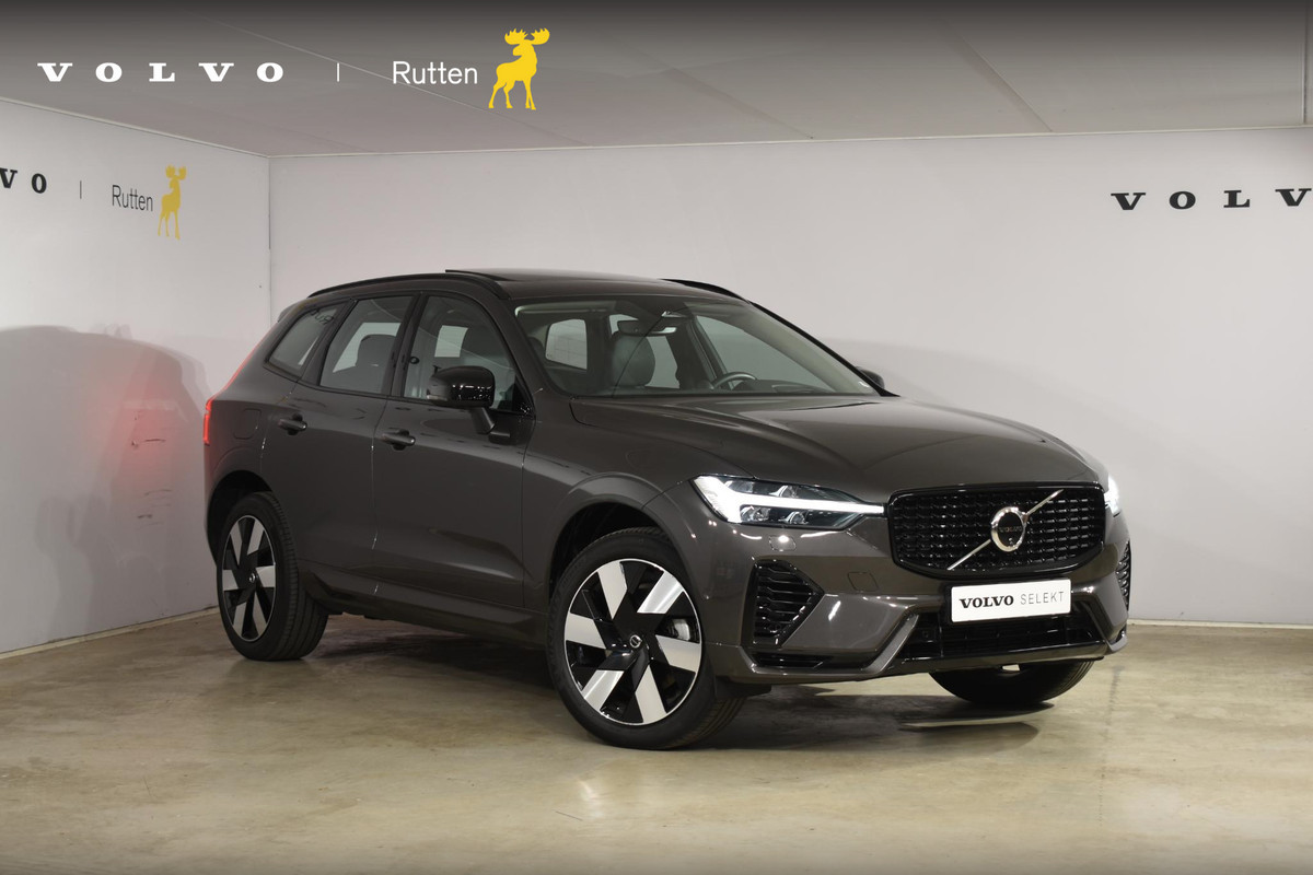 Volvo XC60 T6 350PK Automaat Plug-in Hybrid AWD Ultimate Dark / Luchtvering / Bowers & Wilkins / 360 Camera / Adaptieve Cruise Control / Stuur & Stoelverwarming / Elektr. Achterklep / Schuifdak / Trekhaak