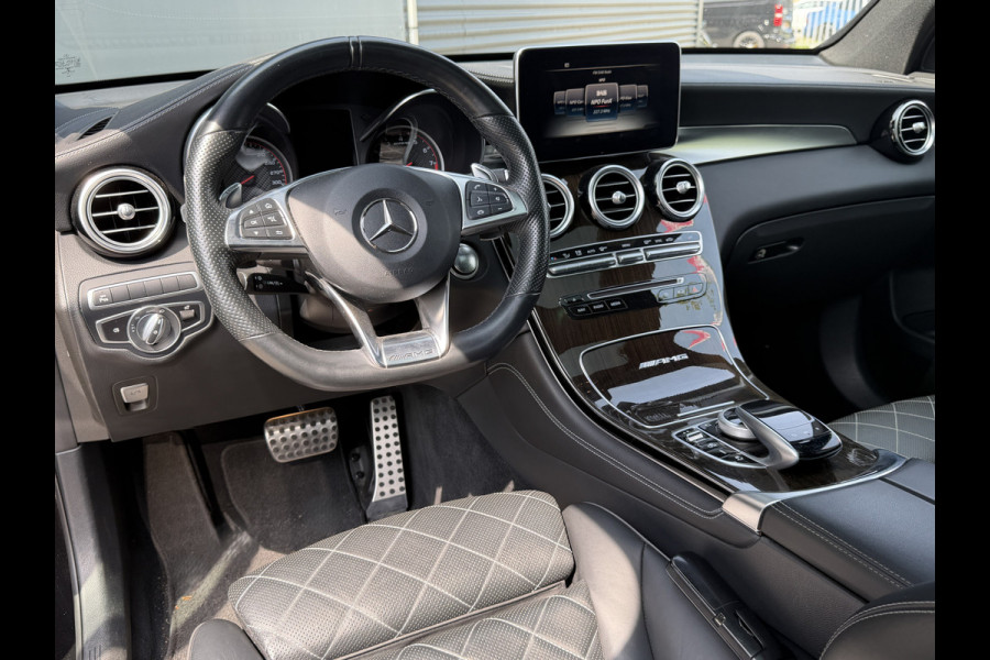 Mercedes-Benz GLC BWJ 2018 | AMG 63 S 510PK 4MATIC+ | TREKHAAK | LEER | PANO DAK | 21'' LMV | NAVI | CLIMA | CAMERA | PDC 2X | STOELVERW |