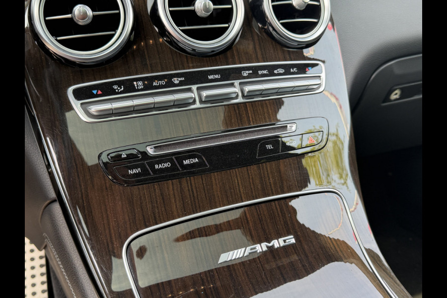 Mercedes-Benz GLC BWJ 2018 | AMG 63 S 510PK 4MATIC+ | TREKHAAK | LEER | PANO DAK | 21'' LMV | NAVI | CLIMA | CAMERA | PDC 2X | STOELVERW |