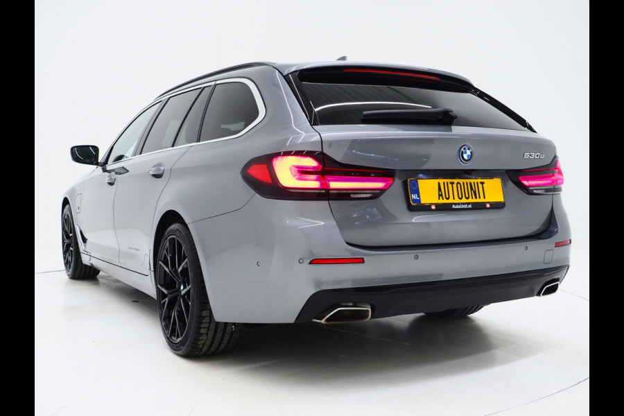 BMW 5 Serie Touring 530e | Leder | Trekhaak | 360 | Adaptive Cruise | Dodehoek | Stoelverwarming | Carplay