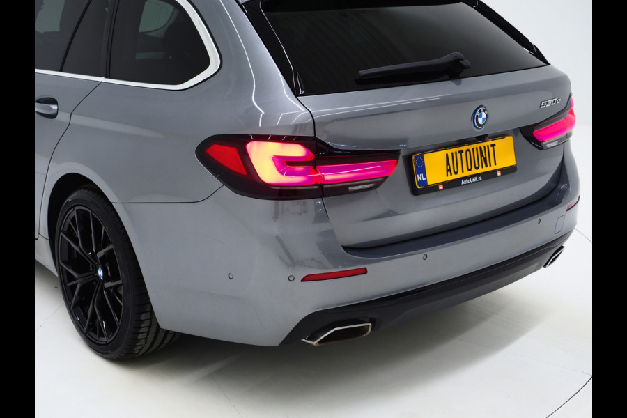 BMW 5 Serie Touring 530e | Leder | Trekhaak | 360 | Adaptive Cruise | Dodehoek | Stoelverwarming | Carplay