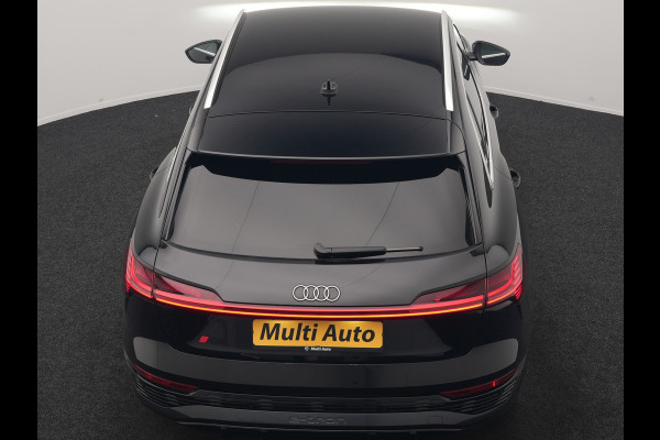 Audi Q8 e-tron 55 Quattro S Line 114 kWh 408pk Dealer O.H. | Trekhaak Afn. | Luchtvering | Adaptive Cruise | Head Up | Matrix LED | Camera | Alcantara Sportstoelen Verwarmd | Sfeerverlichting | Keyless | Navigatie | Virtual | DAB |