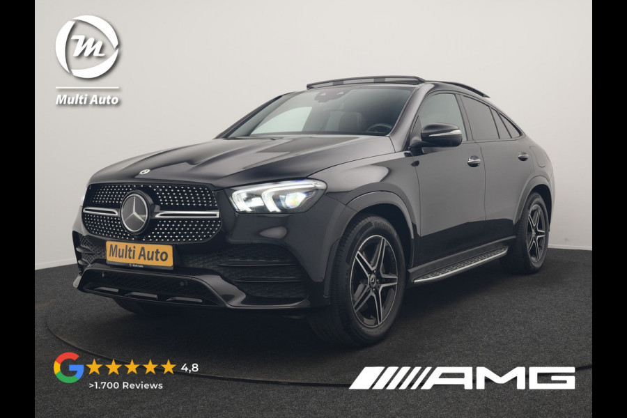 Mercedes-Benz GLE Coupé 350 e 4MATIC AMG Line PHEV 333pk Dealer O.H. | Luchtvering | Panodak | Adaptive Cruise | Head Up | 360 Camera | Burmester Audio | Lederen Sportstoelen Verwarmd | Multibeam LED | Sfeerverlichting | Widescreen Navi | Keyless | Blis | Plug In Hybrid |