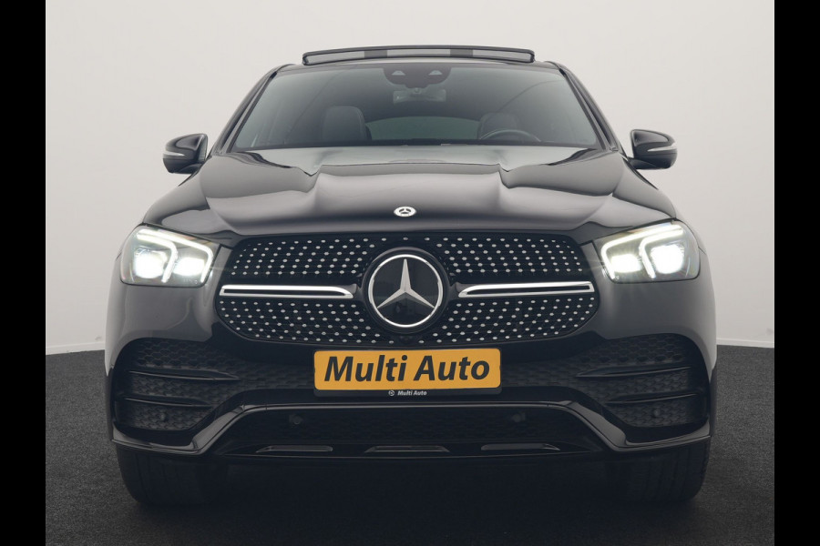 Mercedes-Benz GLE Coupé 350 e 4MATIC AMG Line PHEV 333pk Dealer O.H. | Luchtvering | Panodak | Adaptive Cruise | Head Up | 360 Camera | Burmester Audio | Lederen Sportstoelen Verwarmd | Multibeam LED | Sfeerverlichting | Widescreen Navi | Keyless | Blis | Plug In Hybrid |