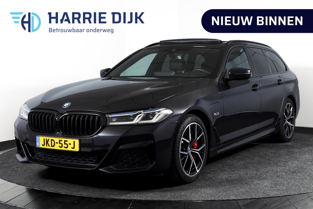 BMW 5 Serie Touring 530e Business Edition Plus | M-Sport | Shadow Line | S/K-Panodak | Laser | Head-Up | Elek. Trekhaak | Stoelverw. | Camera | NAV+App. Connect | ECC | Elek. Klep | LM 19" |