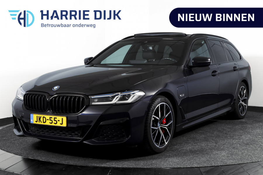 BMW 5 Serie Touring 530e Business Edition Plus | M-Sport | Shadow Line | S/K-Panodak | Laser | Head-Up | Elek. Trekhaak | Stoelverw. | Camera | NAV+App. Connect | ECC | Elek. Klep | LM 19" |