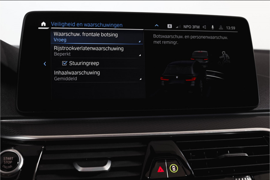 BMW 5 Serie Touring 530e Business Edition Plus | M-Sport | Shadow Line | S/K-Panodak | Laser | Head-Up | Elek. Trekhaak | Stoelverw. | Camera | NAV+App. Connect | ECC | Elek. Klep | LM 19" |