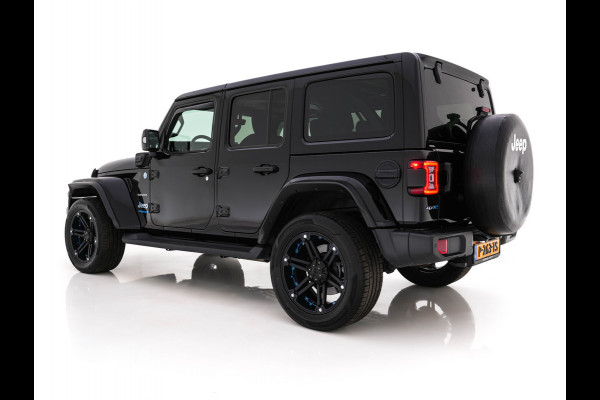 Jeep Wrangler Unlimited 4xe 380 Sahara AWD (Plug-in) {SoH-91%} (INCL-BTW) *OPEN-ROOF | LEATHER | FULL-LED | ALPINE-AUDIO | CRUISE | BLINDSPOT | CAMERA | KEYLESS | HEATED-COMFORTSEATS | DAB+ | PRIVACY-GLASS | ECC | PDC | 20''ALU*