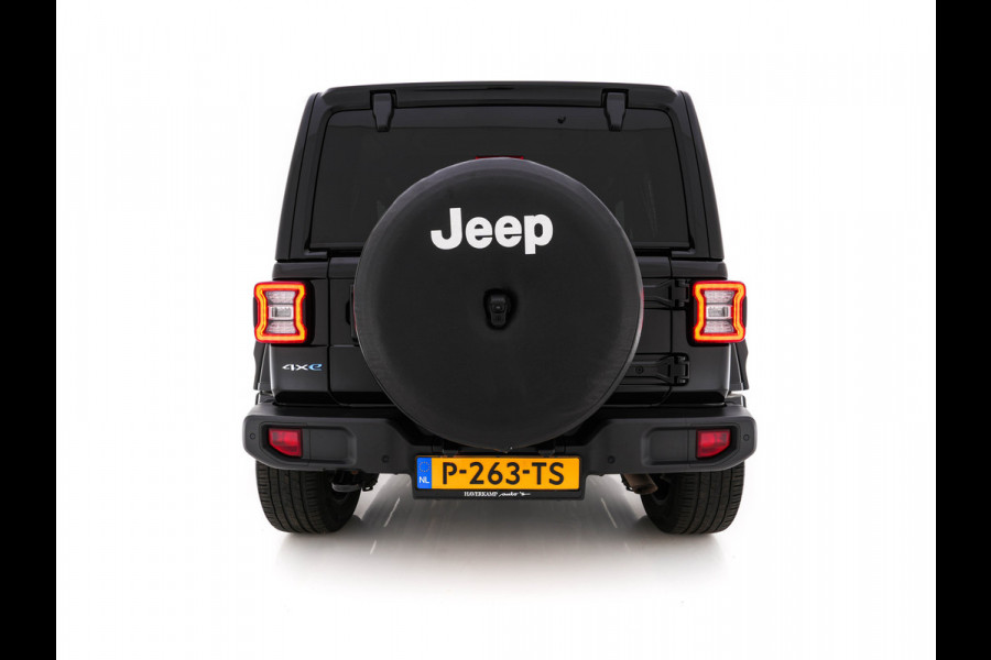 Jeep Wrangler Unlimited 4xe 380 Sahara AWD (Plug-in) {SoH-91%} (INCL-BTW) *OPEN-ROOF | LEATHER | FULL-LED | ALPINE-AUDIO | CRUISE | BLINDSPOT | CAMERA | KEYLESS | HEATED-COMFORTSEATS | DAB+ | PRIVACY-GLASS | ECC | PDC | 20''ALU*