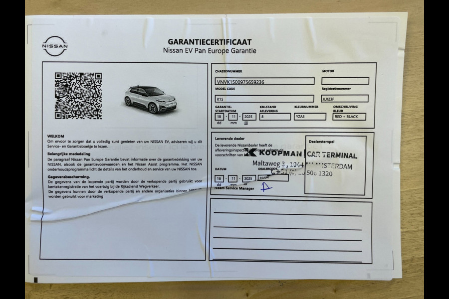 Nissan Micra EVOLVE 52 kWh|413 KM WLTP|GROTE ACCU|ACC|CAMERA|CARPLAY|PDC V+A|STOEL+STUURVERWARMING|NIEUWSTAAT|NAP|NL-AUTO|MARGE|