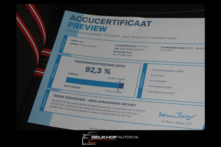 Opel CORSA-E GS Line Sport 50 kWh Navi Carplay Soh 92.3%