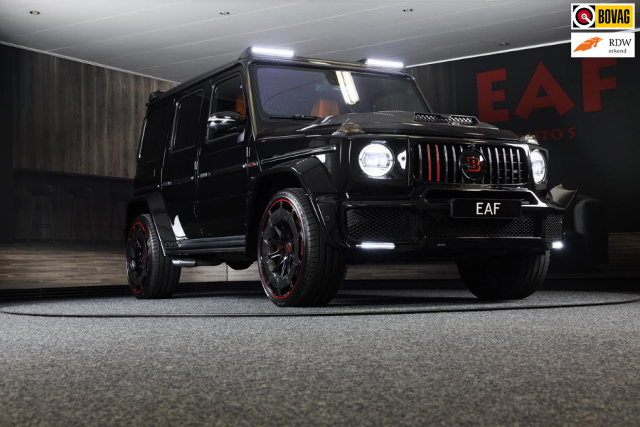 Mercedes-Benz G-Klasse 63 Edition 1 BRABUS UITVOERING / Mat Zwart / Acc / Dode Hoek / Leder / Open Dak / 360 Camera / 24 Inch