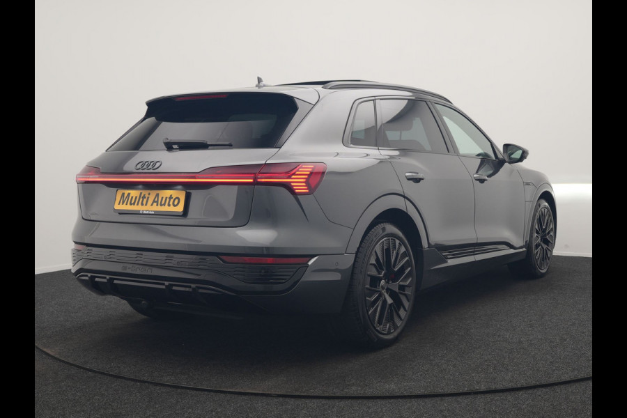 Audi Q8 e-tron 55 Quattro S Line 114 kWh 408pk Dealer O.H. | Trekhaak Afn. | Panodak | Luchtvering | Head Up | Adaptive Cruise | Bang & Olufsen | 360 Camera | Matrix LED | Alcantara Sportstoelen Verwarmd | Sfeerverlichting | Keyless | Blis | 21"L.M |