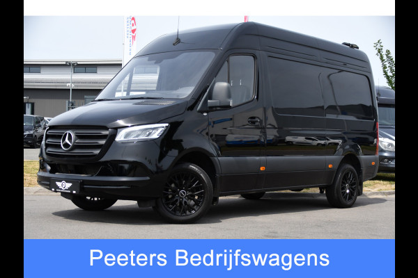 Mercedes-Benz Sprinter 317 1.9 CDI L2H2 RWD Black Edition Camera, Cruise, Carplay, LED, 170pk, Automaat, Stoelverwarming, Standkachel, Mbux, Leder, Uniek!