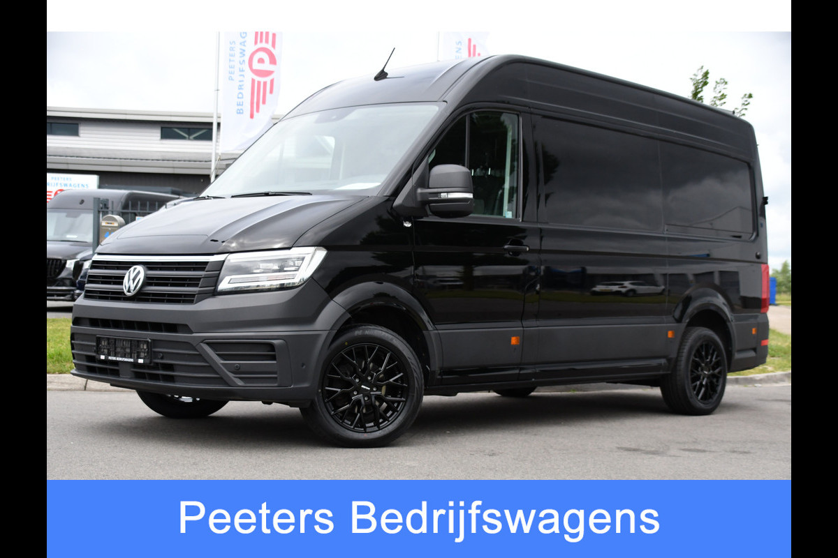 Volkswagen Crafter 35 2.0 TDI L3H3 Highline Black Edition Camera, Cruise, Carplay, LED, Clima, Automaat, Trekhaak, Sensoren, Uniek!
