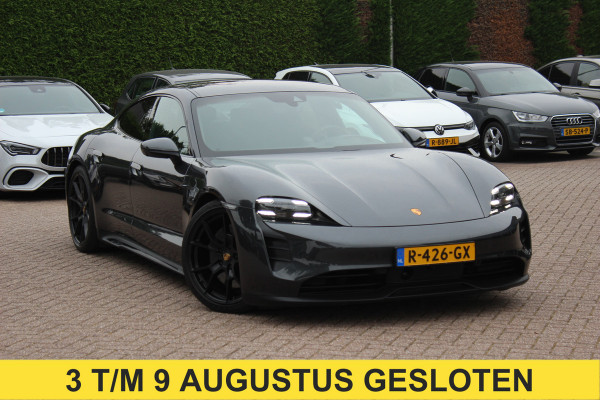 Porsche Taycan GTS 93 kWh / SoH 91,6% / Panoramadak / 360Camera / Head-up / Passenger Display / Achterasbesturing / Keyless / Bose / 21'' / Luchtvering / Sportdesign+Chrono / Matrix LED / Carbon intr. / Innodrive