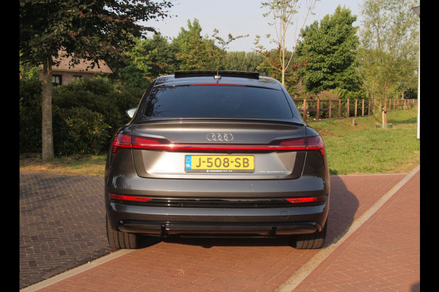 Audi e-tron Sportback 55 quattro S edition 95 kWh | SOH 92% | S-Line Stoelen | Panoramadak | Bang & Olufsen | Camera | Ambienteverlichting |