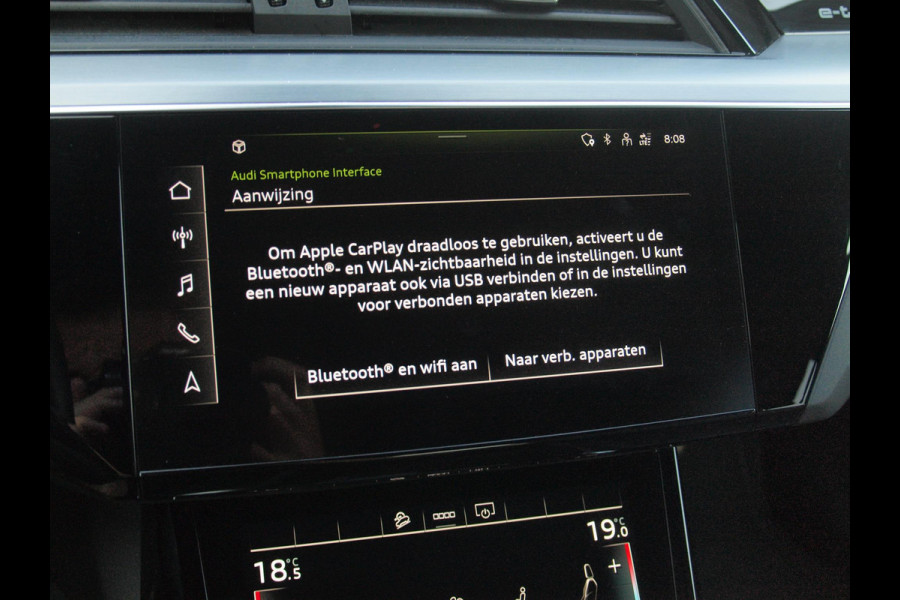 Audi e-tron Sportback 55 quattro S edition 95 kWh | SOH 92% | S-Line Stoelen | Panoramadak | Bang & Olufsen | Camera | Ambienteverlichting |