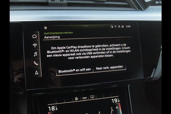 Audi e-tron Sportback 55 quattro S edition 95 kWh | SOH 92% | S-Line Stoelen | Panoramadak | Bang & Olufsen | Camera | Ambienteverlichting |