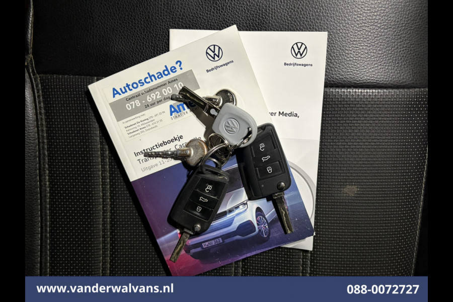 Volkswagen Transporter 2.0 TDI 150pk L2H1 Euro6 Airco | Camera | Apple Carplay | 2500kg Trekhaak | Cruisecontrol Android Auto, Parkeersensoren, Leder, Bijrijdersbank
