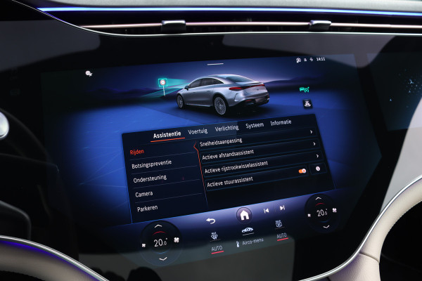Mercedes-Benz EQS 350 Exclusive Line 118 kWh | Manufaktur | Hyperscreen | Luchtvering | Achterasbesturing | Comfortpakket Plus Achter | Burmester | Soft-Close | Massage | HUD | MBUX Tablet |