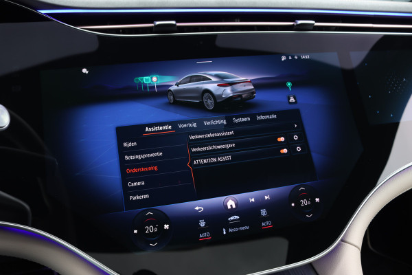 Mercedes-Benz EQS 350 Exclusive Line 118 kWh | Manufaktur | Hyperscreen | Luchtvering | Achterasbesturing | Comfortpakket Plus Achter | Burmester | Soft-Close | Massage | HUD | MBUX Tablet |