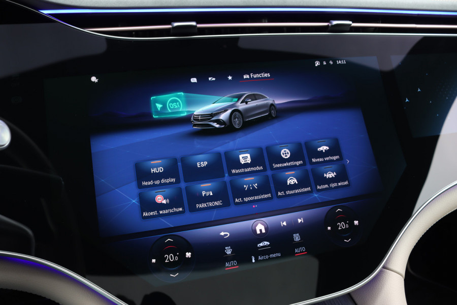 Mercedes-Benz EQS 350 Exclusive Line 118 kWh | Manufaktur | Hyperscreen | Luchtvering | Achterasbesturing | Comfortpakket Plus Achter | Burmester | Soft-Close | Massage | HUD | MBUX Tablet |