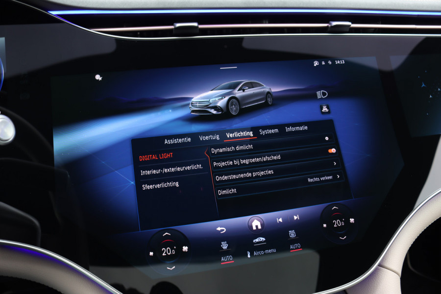 Mercedes-Benz EQS 350 Exclusive Line 118 kWh | Manufaktur | Hyperscreen | Luchtvering | Achterasbesturing | Comfortpakket Plus Achter | Burmester | Soft-Close | Massage | HUD | MBUX Tablet |