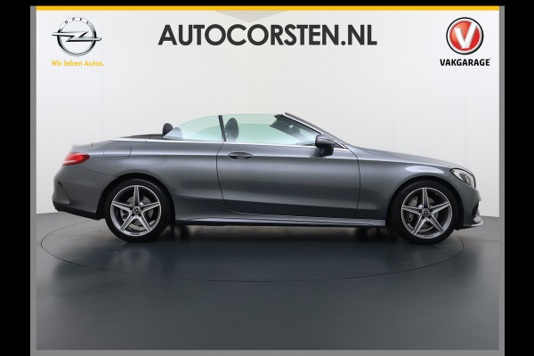 Mercedes-Benz C-Klasse Cabrio 200 184PK Automaat AMG Premium Plus Air Scarf Stoelverwarming Navi Ecc Cruise Control Pdc Lmv Led Isofix Bluetooth Elek.Stoelen