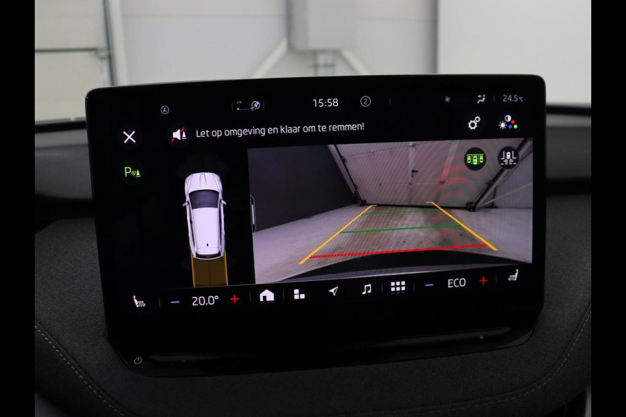 Škoda Enyaq iV 60 | SOH 92,4% | Panoramadak | Stoel/stuur verwarming | Half leder | Adaptive cruise | Carplay | Virtueel dashboard | Sfeerverlichting | Climate control | Camera | Park assist |