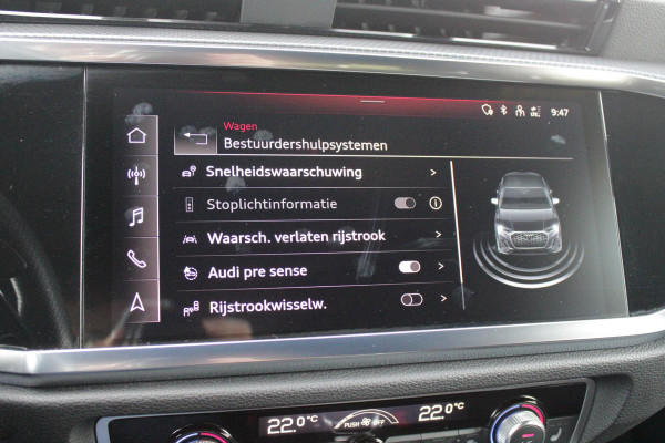 Audi Q3 Sportback 35 TFSI 150PK AUTOMAAT S EDITION | DRAADLOZE APPLE CARPLAY/ANDROID AUTO | ACHTERUITRIJ CAMERA | DODEHOEK DETECTIE | PARKEERSENSOREN VOOR + ACHTER | VIRTUAL COCKPIT | STOEL VERWARMING | ELEKTRISCH BEDIENBARE ACHTERKLEP | S-LINE INTERIEUR/EXTERIEUR | DAB+ RADIO | NAVIGATIE | VOLLEDIG LEDEREN BEKLEDING | DRAADLOZE TELEFOONLADER | KEYLESS ENTRY/START | CRUISE CONTROL | LED MATRIX KOPLAMPEN |
