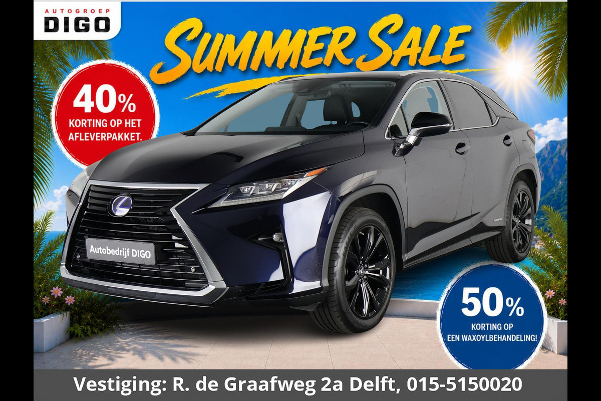 Lexus RX 450h 4WD Luxury Line | Navigatie | Stoelventilatie & Verwarming | Leder | Kofferbak automatisch |