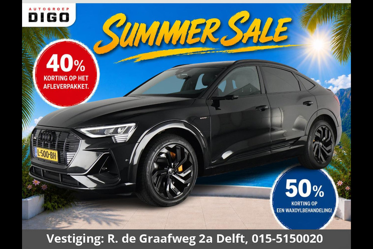Audi e-tron Sportback 55 Quattro S Edition 95 kWh | Matrix LED koplampen | 360° Camera | Digitale Buitenspiegels | Bang & Olufsen Premium Sound |