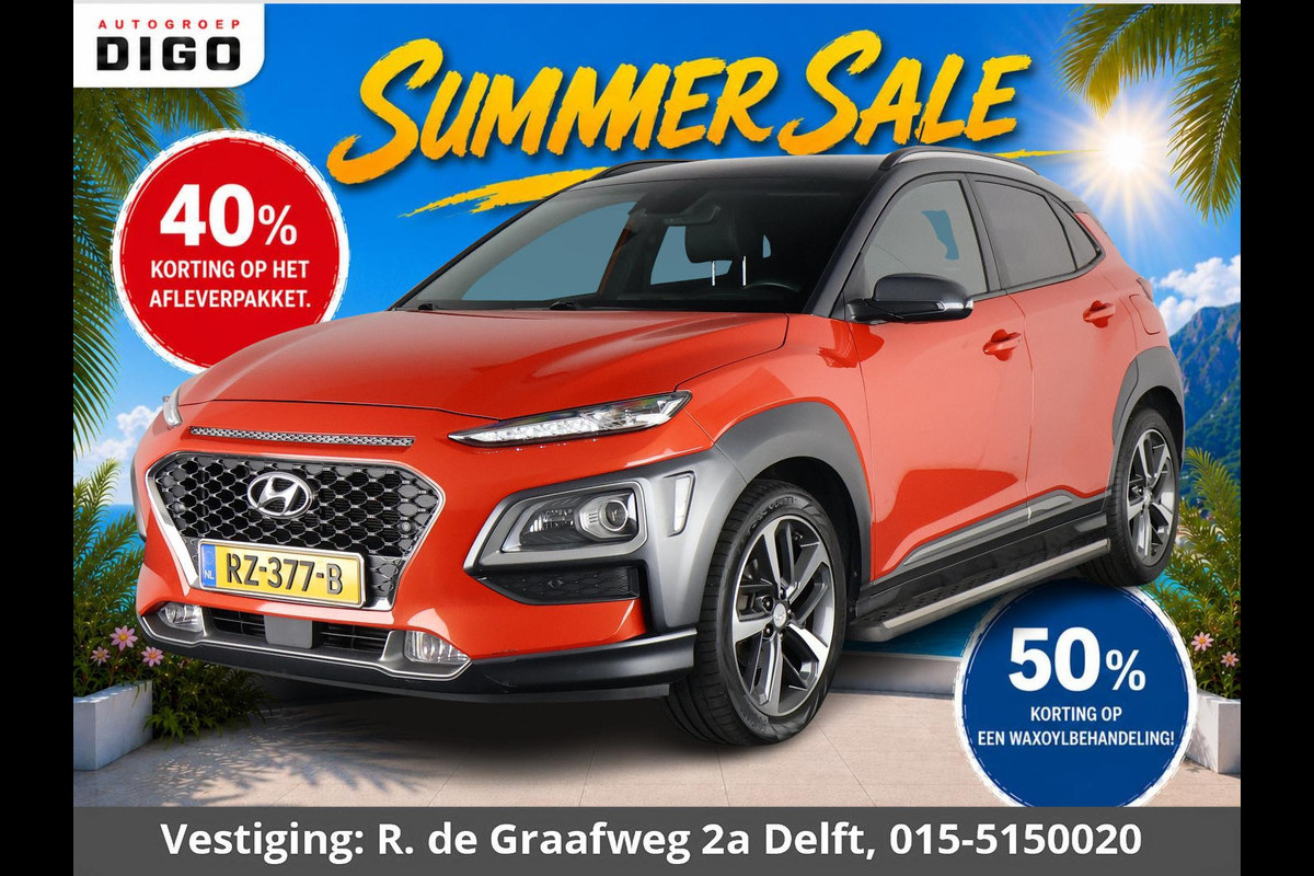 Hyundai Kona 1.0T Premium Two-Tone Sport | Apple Carplay & AndroidAUTO | Stoel ventilatie / Verwarming | Head-Up display |