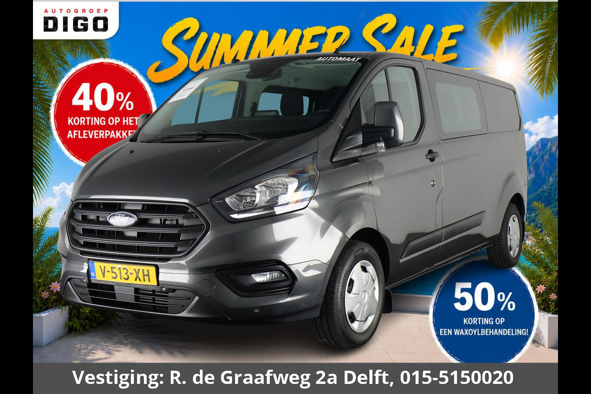 Ford Transit Custom 320 2.0 TDCI L2H1 Limited DC ROLSTOEL-LIFT OMBOUW | Marge auto | Stoelverwarming | Trekhaak