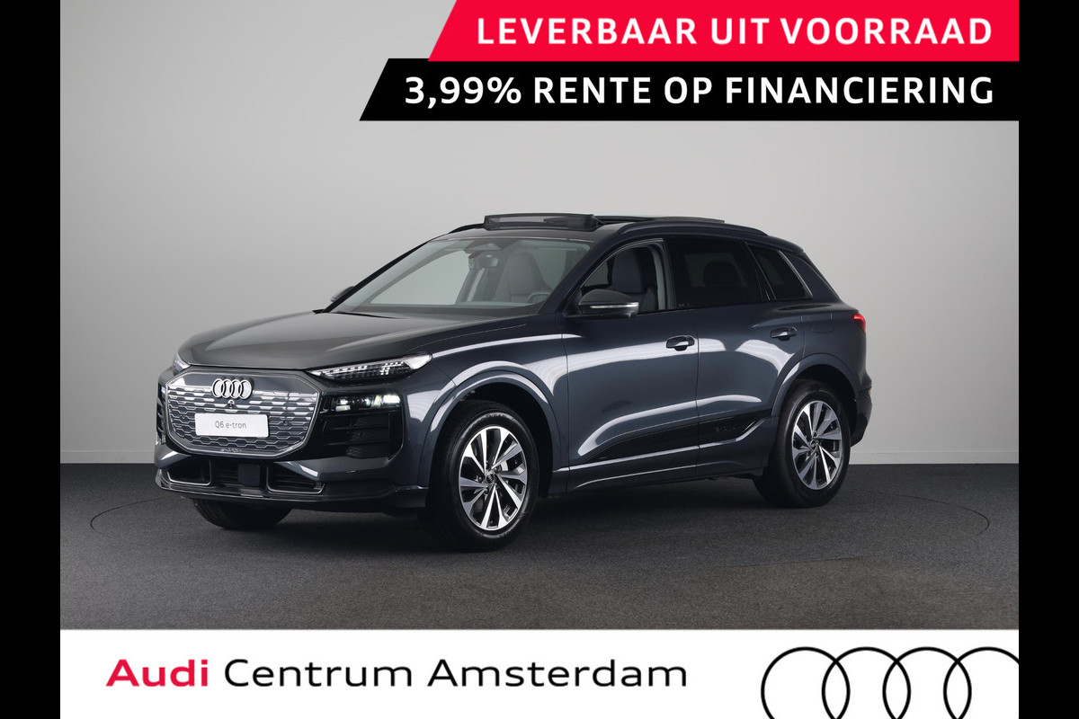 Audi Q6 e-tron Advanced edition 83Kwh 252 pk | Tech pro | Glazen panoramadak | Warmtewerend glas donker tint | Sportstoel zwart leder-kunstl |