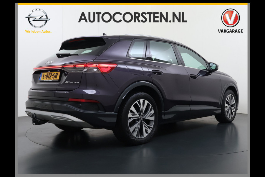 Audi Q4 e-tron 40 Launch Edition Advanced 82kWh Trekhaak Sportstoelen+Verwarmd Apple Carplay Android Auto Navi Ecc Pdc Elek.Achterklep Matrix Led Cruise Control Lmv 19" Isofix DAB 1.000KG Trekgewicht 1e Eigenaar Origineel Nederlandse Auto