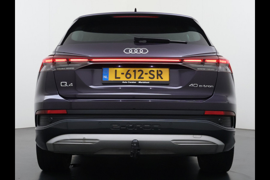 Audi Q4 e-tron 40 Launch Edition Advanced 82kWh Trekhaak Sportstoelen+Verwarmd Apple Carplay Android Auto Navi Ecc Pdc Elek.Achterklep Matrix Led Cruise Control Lmv 19" Isofix DAB 1.000KG Trekgewicht 1e Eigenaar Origineel Nederlandse Auto