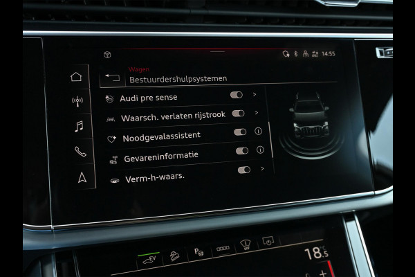 Audi Q7 55 TFSI e quattro Pro Line Advanced | Luchtvering | 360 Camera | HUD | Bose | Memory Seats | Adaptieve Cruise | Ambiance Verlichting | Stoel + Stuurverwarming | Matrix-Led |