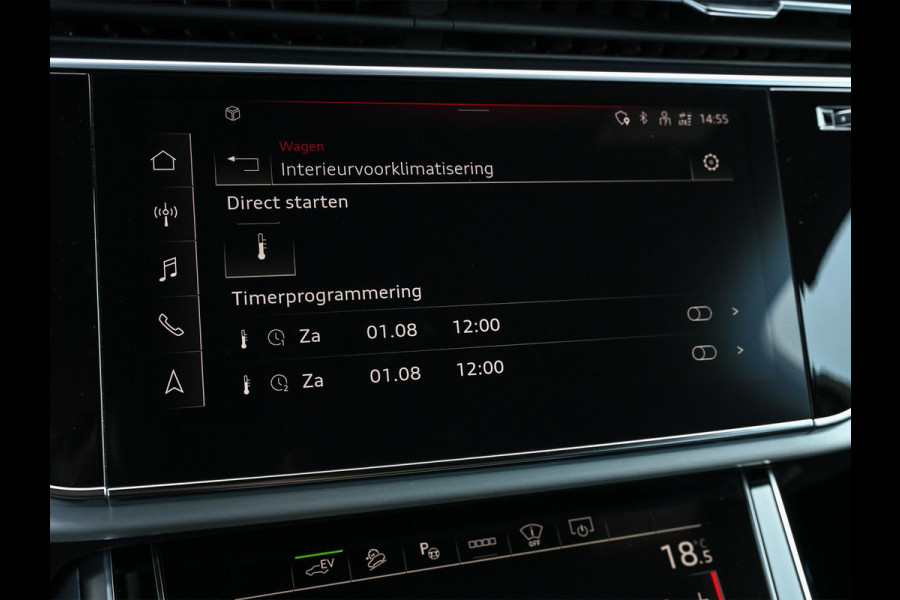 Audi Q7 55 TFSI e quattro Pro Line Advanced | Luchtvering | 360 Camera | HUD | Bose | Memory Seats | Adaptieve Cruise | Ambiance Verlichting | Stoel + Stuurverwarming | Matrix-Led |