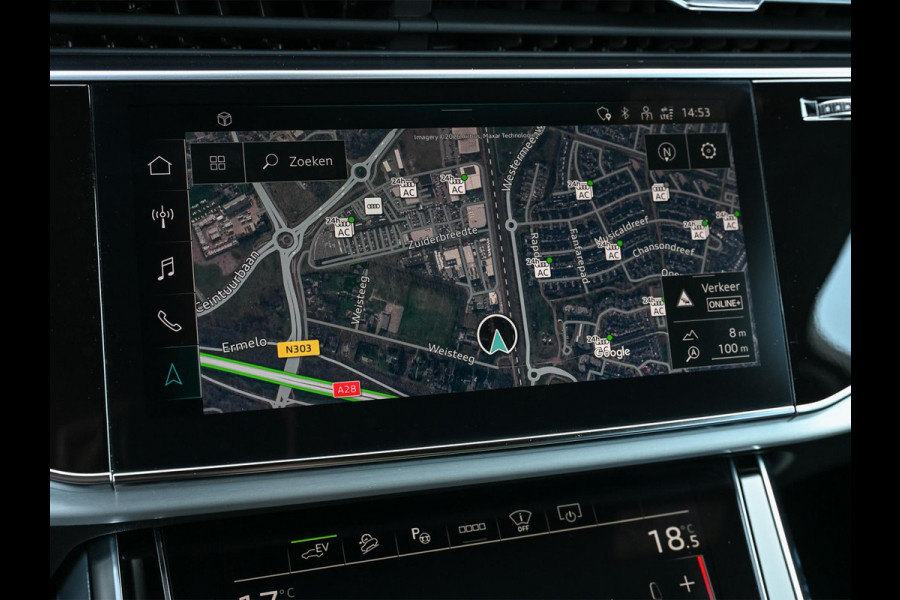 Audi Q7 55 TFSI e quattro Pro Line Advanced | Luchtvering | 360 Camera | HUD | Bose | Memory Seats | Adaptieve Cruise | Ambiance Verlichting | Stoel + Stuurverwarming | Matrix-Led |