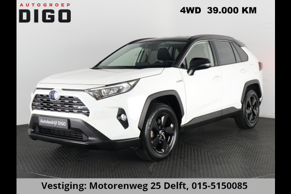 Toyota RAV4 2.5 HYBRID 4WD DYNAMIC PACK GARANTIE TOT 05-2031! SLECHTS 39.000 KM! 1650 KG TREKGEWICHT. STUUR & STOELVERWARMING . NAVIGATIE .PDC V & A .